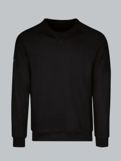 Sweatshirt mit angerauter Innenseite Schwarz
