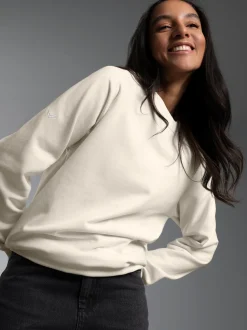 Sweatshirt mit angerauter Innenseite Natur