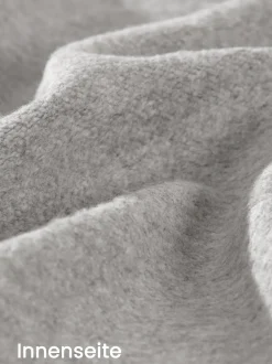 Sweatshirt mit angerauter Innenseite Grau-melange