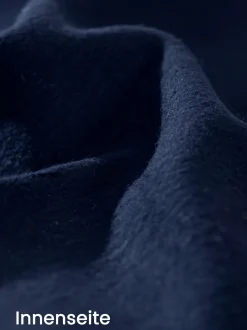 Sweatshirt mit angerauter Innenseite Navy