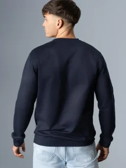 Sweatshirt mit lässigem Affen-Druckmotiv Navy