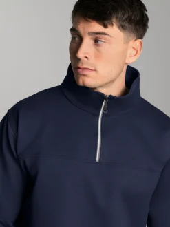 Sweatshirt mit Reißverschluss Navy
