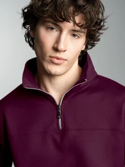 Sweatshirt mit Reißverschluss Sangria