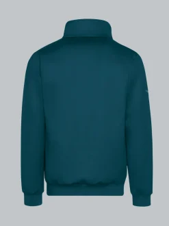 Sweatshirt mit Reißverschluss Petrol
