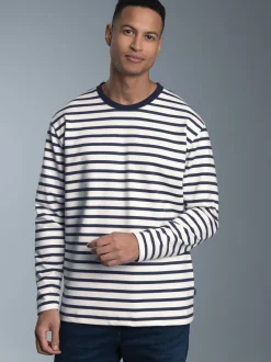 Sweatshirt mit Ringelmuster Natur