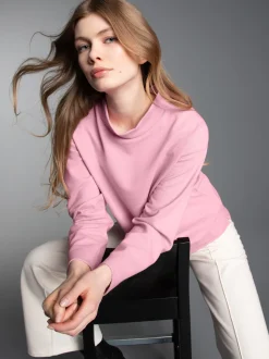 Sweatshirt mit Stehkragen Lilie