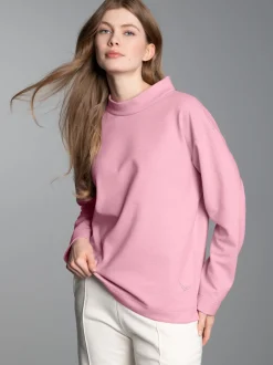 Sweatshirt mit Stehkragen Lilie