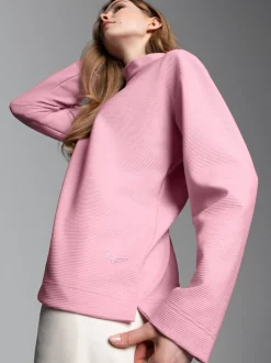 Sweatshirt mit Stehkragen Lilie