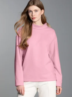 Sweatshirt mit Stehkragen Lilie