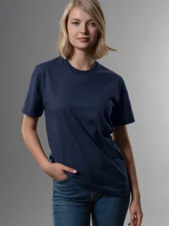 T Shirt aus Biobaumwolle Navy