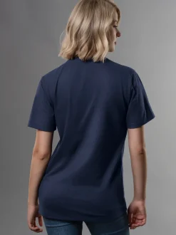 T Shirt aus Biobaumwolle Navy