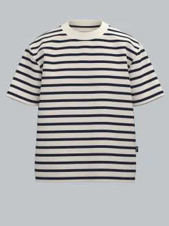 T Shirt in Ringeloptik Natur