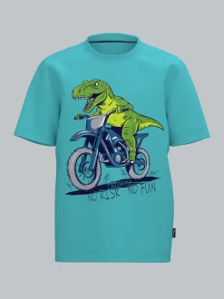 T Shirt mit Dino Motiv 
