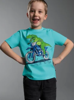 T Shirt mit Dino Motiv 