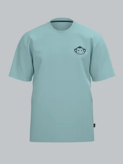 T Shirt mit Printmotiv "Äffchen" Gletscher