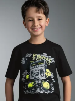 T Shirt mit Printmotiv 