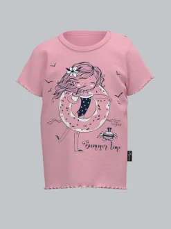 T Shirt mit Print-Motiv 