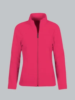 Taillierte Fleecejacke Koralle