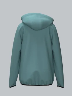 Taillierte Softshell–Kapuzenjacke Seegras