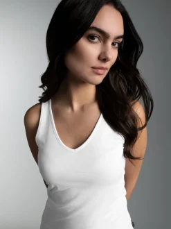Tanktop aus Modal Weiss