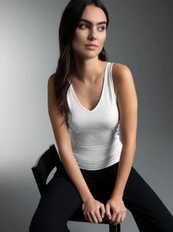 Tanktop aus Modal Weiss