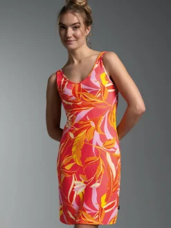 Trägerkleid mit Allover-Muster 