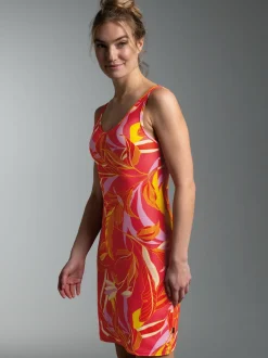 Trägerkleid mit Allover-Muster 
