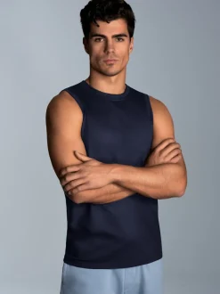 Trägershirt aus Single-Jersey Navy