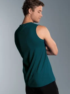Trägershirt aus Single-Jersey Saphir