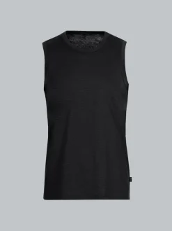 Trägershirt aus Single-Jersey Schwarz