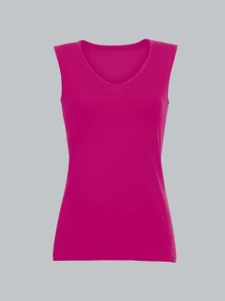 Trägershirt aus Viskose Magenta