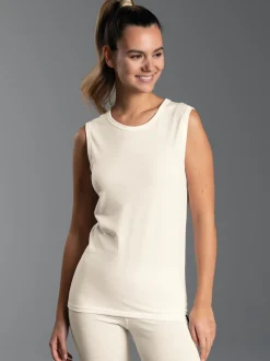 Trägershirt Merinowolle Natur