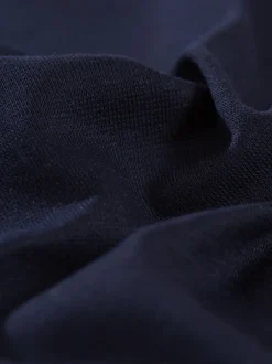 Trägershirt mit Kristallsteinen Navy