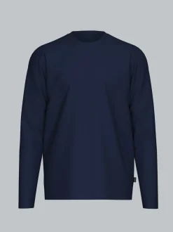 trigema Sweatshirt mit großem Markenlogo Navy
