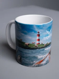 trigema Tasse Kapitän Charly Weiss