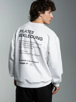 trigema x JOSEF P Sweatshirt Weiss