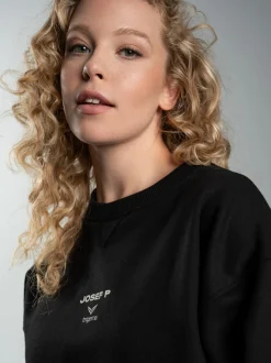 trigema x JOSEF P Sweatshirt Schwarz