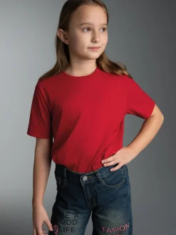 T-Shirt aus 100% Baumwolle Kirsch