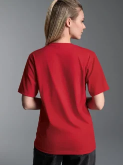 T-Shirt aus 100% Baumwolle Kirsch