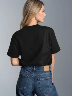 T-Shirt aus 100% Biobaumwolle Schwarz