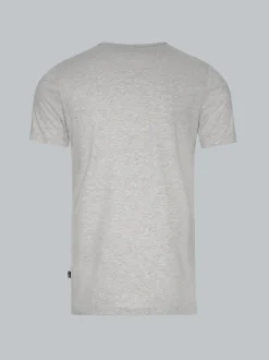 T-Shirt aus Baumwolle/Elastan Grau-melange