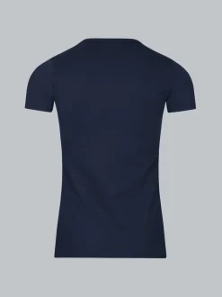 T-Shirt aus Baumwolle/Elastan Navy