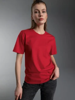 T-Shirt DELUXE Baumwolle Kirsch