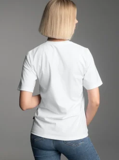 T-Shirt DELUXE Baumwolle Weiss