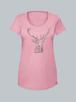 T-Shirt Glitzer-Hirsch Lilie