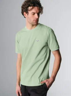 T-Shirt in Piqué-Qualität Green tea