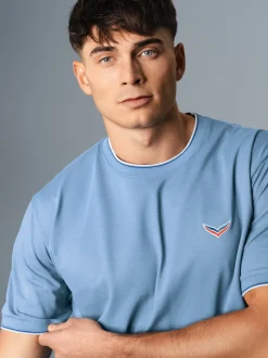 T-Shirt in Piqué-Qualität Horizont