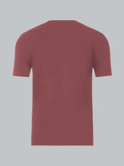 T-Shirt in Piqué-Qualität Mahagoni