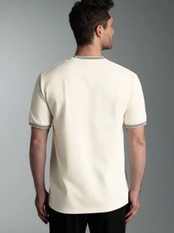 T-Shirt in Piqué-Qualität Natur