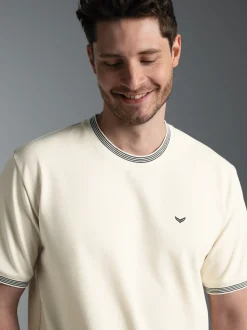 T-Shirt in Piqué-Qualität Natur